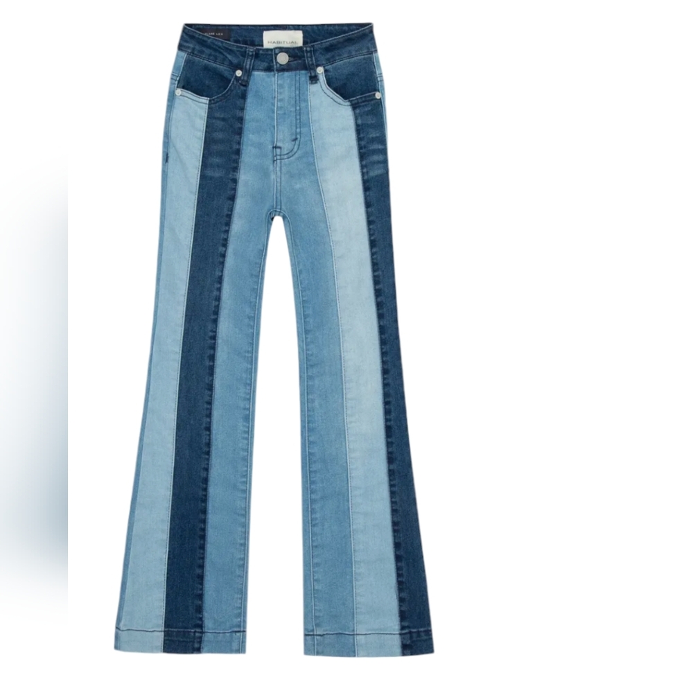 Habitual Kids Patchwork Panel Flare Jeans...Size 16